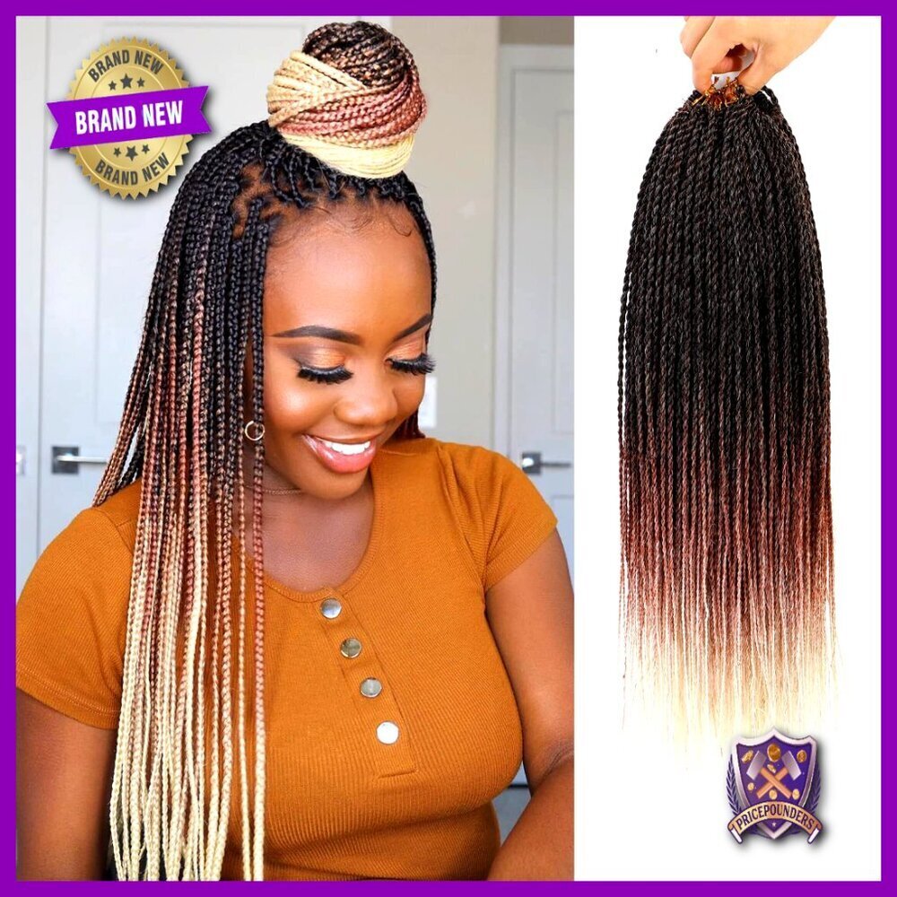 Synthetic Crochet Braids Pre-Looped Senegalese Twist 18 Inch 8 Packs
